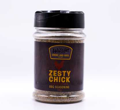 Zesty Chick Lemon Peri Peri Seasoning - 155g Jar | Gluten-Free & Natural Chicken Spice Blend