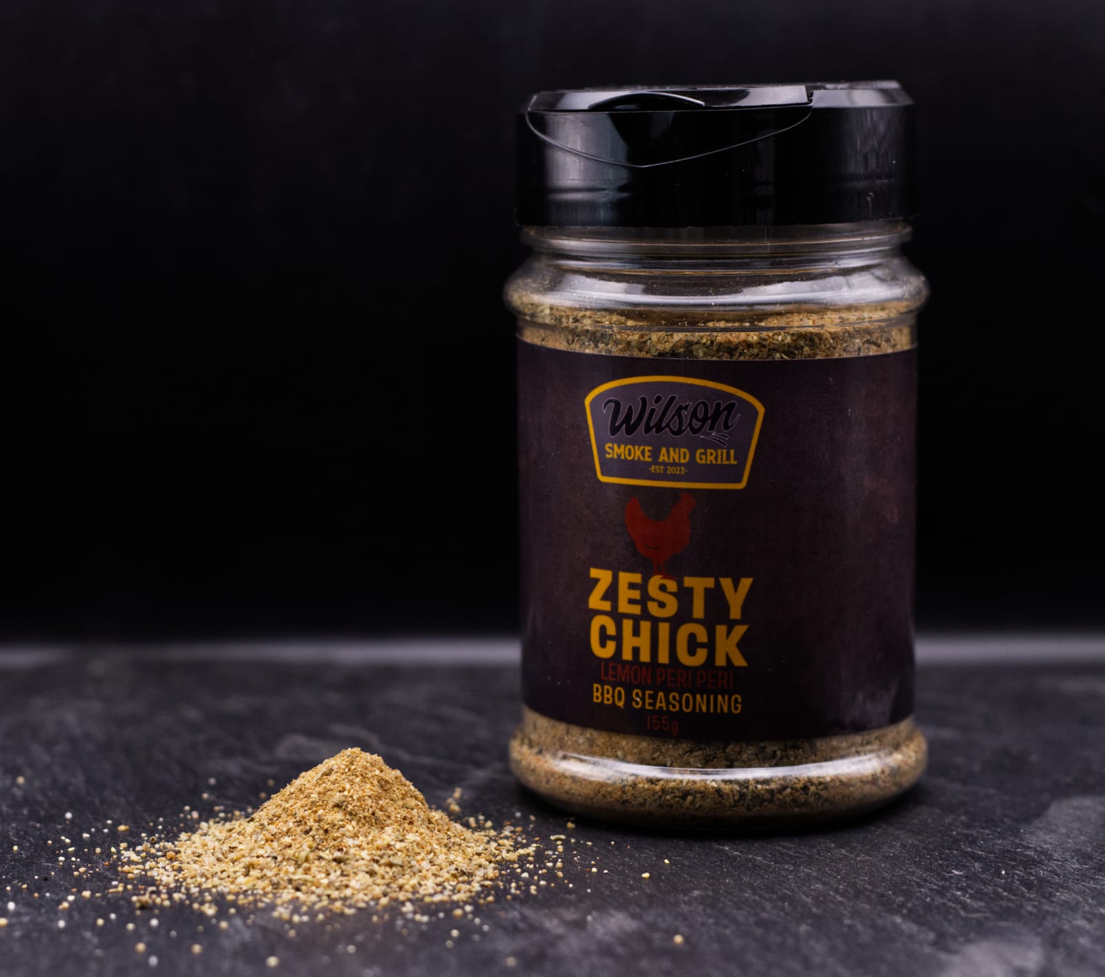 Zesty Chick Lemon Peri Peri Seasoning - 155g Jar | Gluten-Free & Natural Chicken Spice Blend