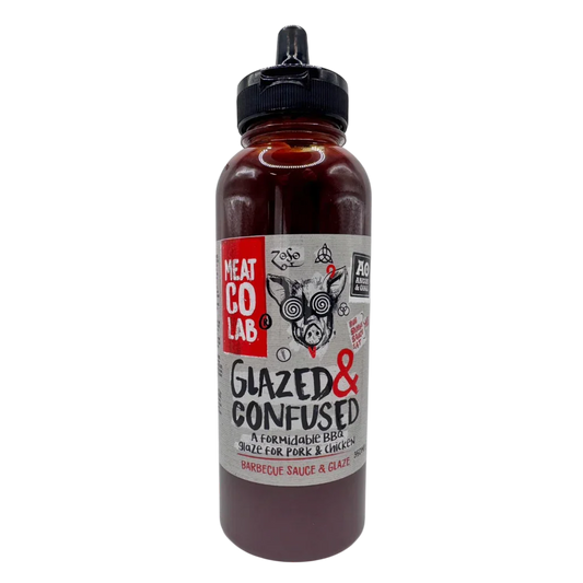 Glazed & Confused BBQ Sauce & Glaze - 350ml Squeezy Bottle for Ribs, Pork & Chicken