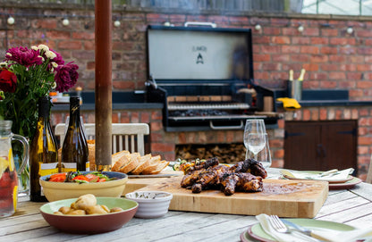 Flamery Large Asado Pro 3.2 BBQ Grill - 100cm 50/50 Split Grill for Outdoor Kitchens