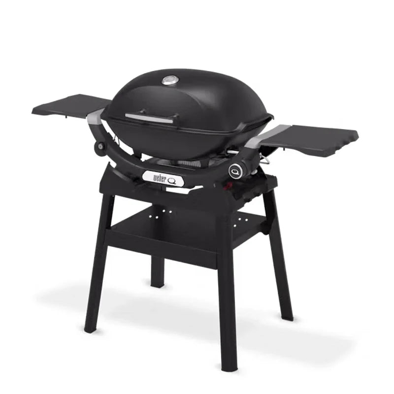 Weber Q2200N Gas BBQ: Powerful Sear, Compact Stand, Side Tables - Perfect for Patios & Gardens