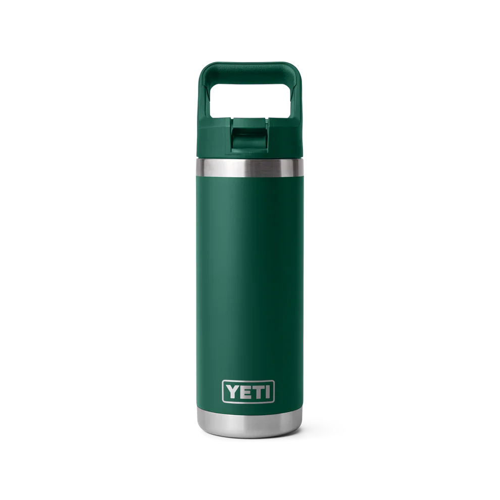 Yeti Rambler 18oz Insulated Stainless Steel Water Bottle with Straw Cap - Perfect for Hydration On-the-Go