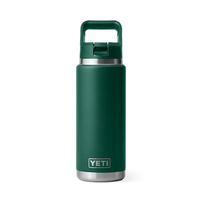 Yeti Rambler® 26oz (769 ml) Insulated Stainless Steel Water Bottle with Straw Cap - Perfect for Outdoor Adventures and Daily Hydration