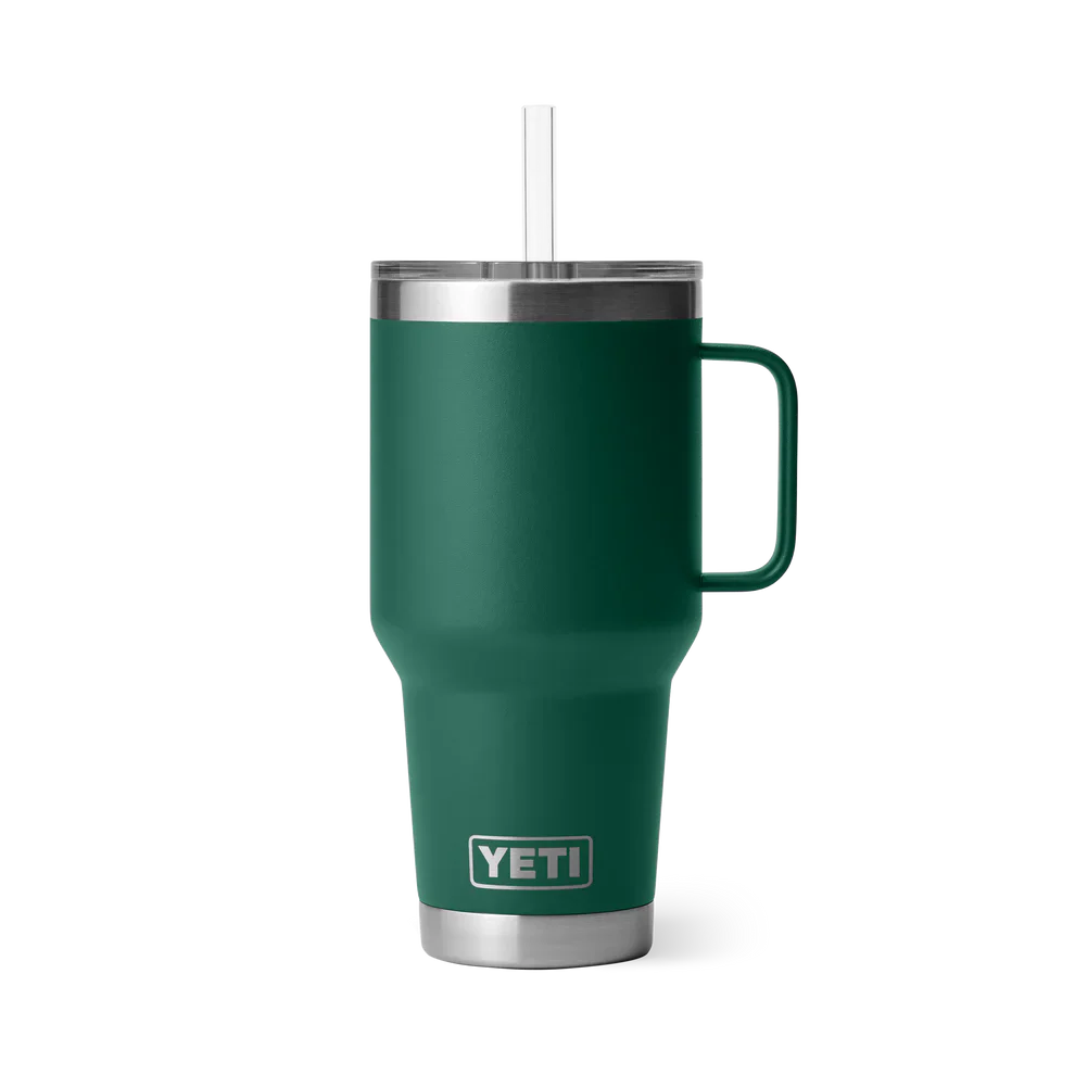 Yeti Rambler 35oz (1 Litre) Insulated Straw Mug - Perfect for Cold Beverages and Travel