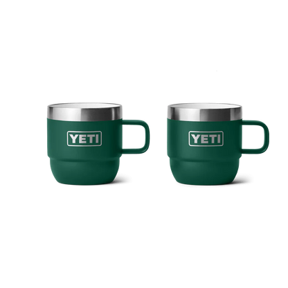Yeti Rambler 6oz Stackable Mugs - Pack of 2 - Insulated Ceramic Lined Drinkware