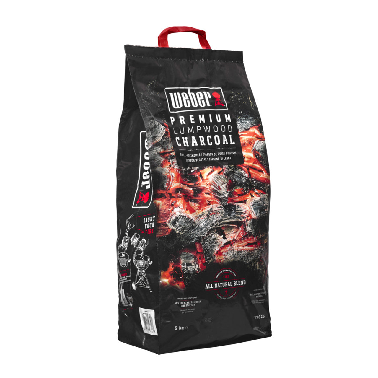 5kg Weber High-Quality Natural Lumpwood Charcoal for Grilling and Smoking