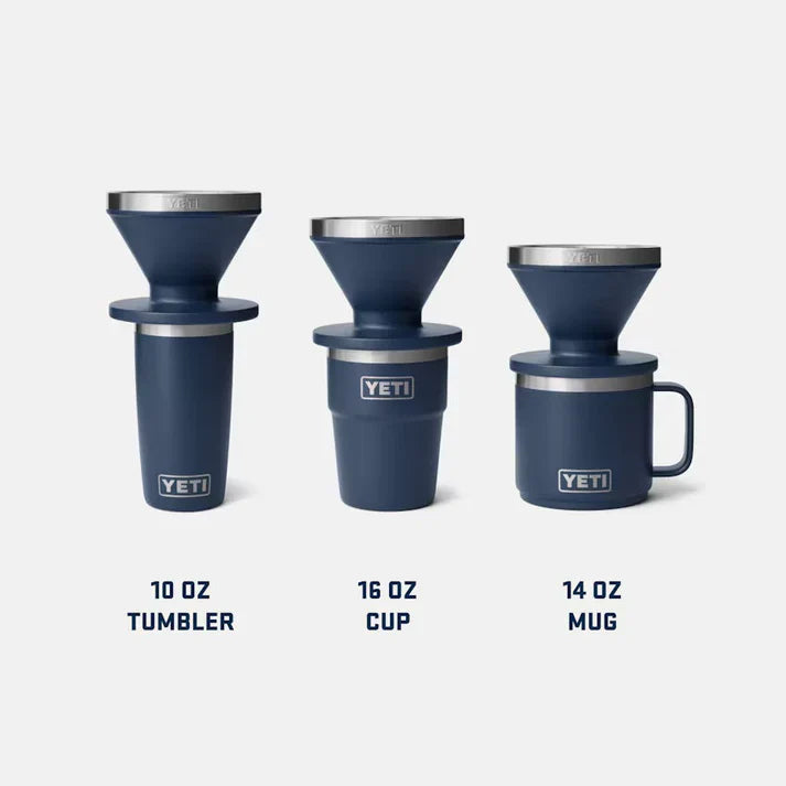 Yeti Rambler Pour Over Coffee Maker - Navy Blue, Durable Stainless Steel