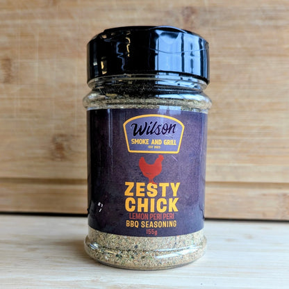 Zesty Chick Lemon Peri Peri Seasoning - 155g Jar | Gluten-Free & Natural Chicken Spice Blend