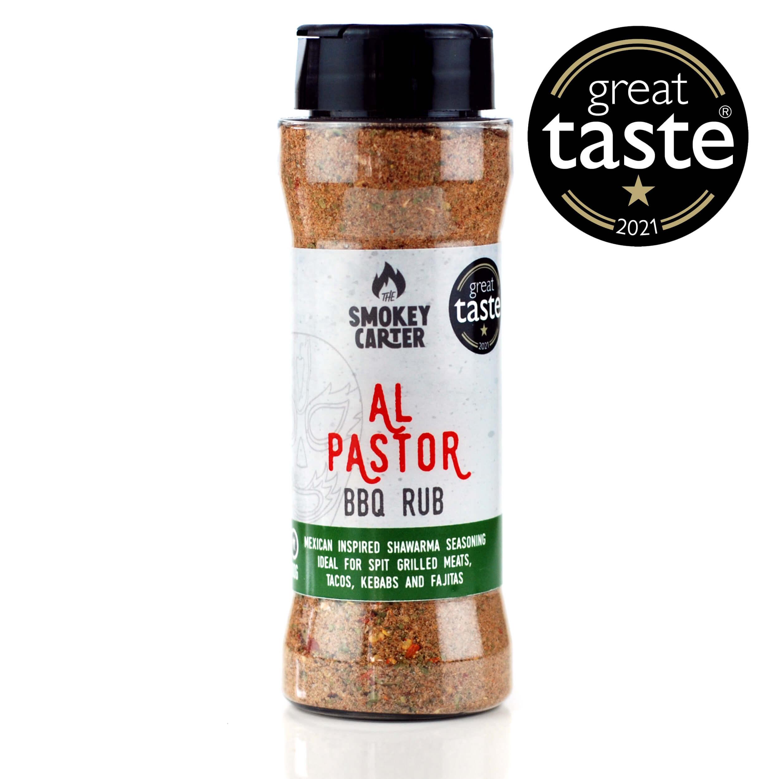 Authentic Al Pastor BBQ Spice Rub - 90g Mexican Shawarma Seasoning for Tacos, Kebabs & Meats