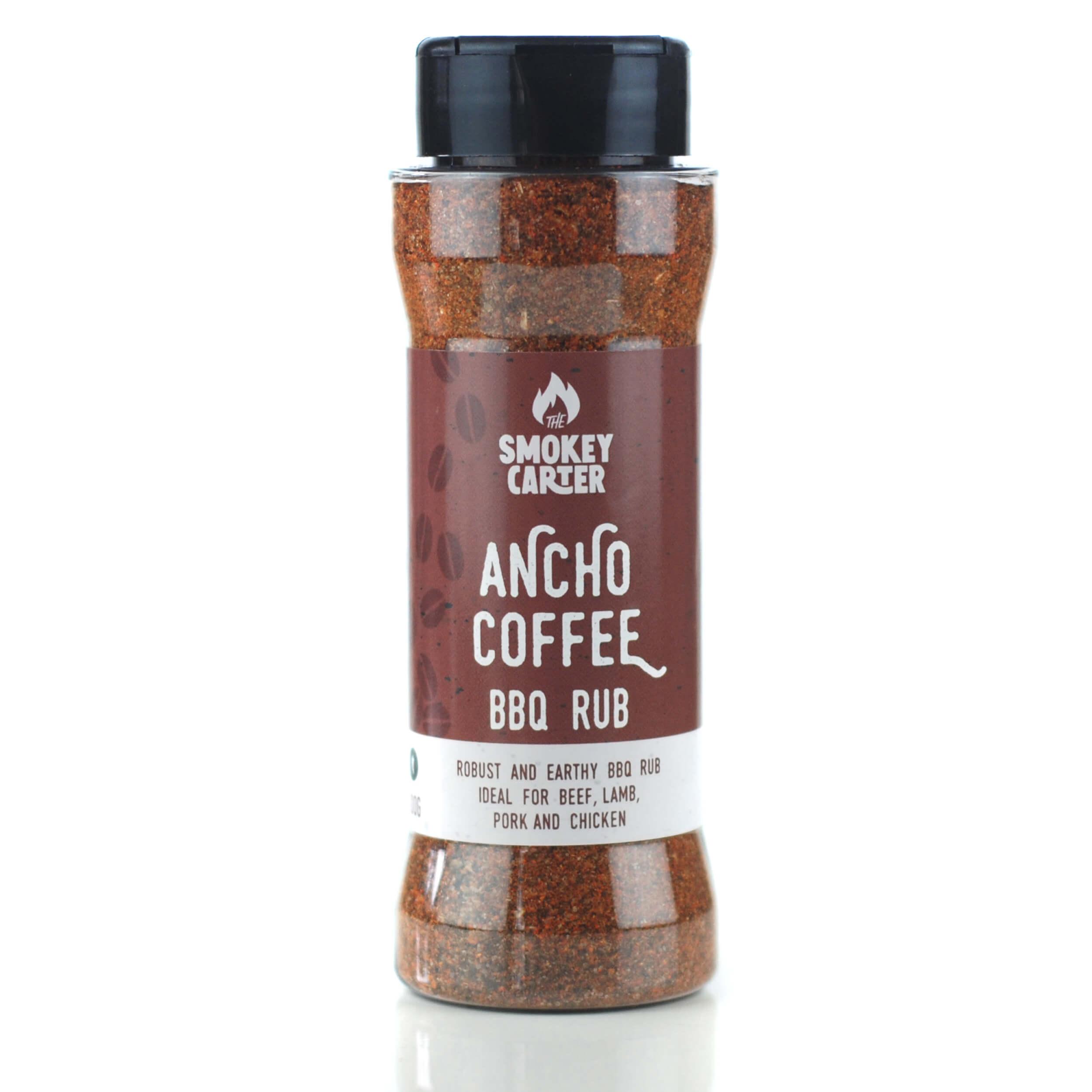 Ancho Coffee BBQ Spice Rub 100g - Rich & Earthy Blend for Beef, Lamb, Pork & Chicken