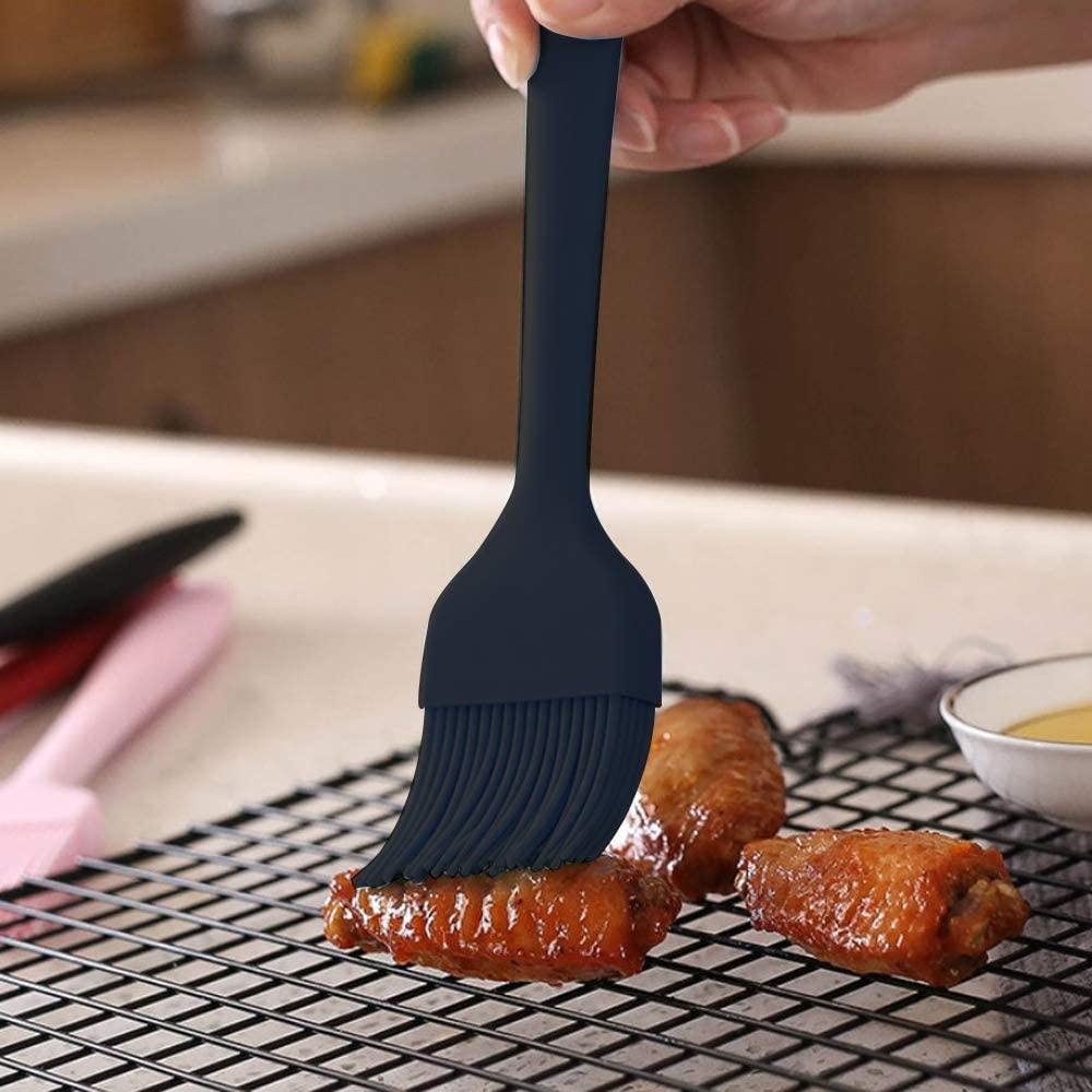 Angus & Oink Professional BBQ Basting Brush Set - Silicone & Heat Resistant