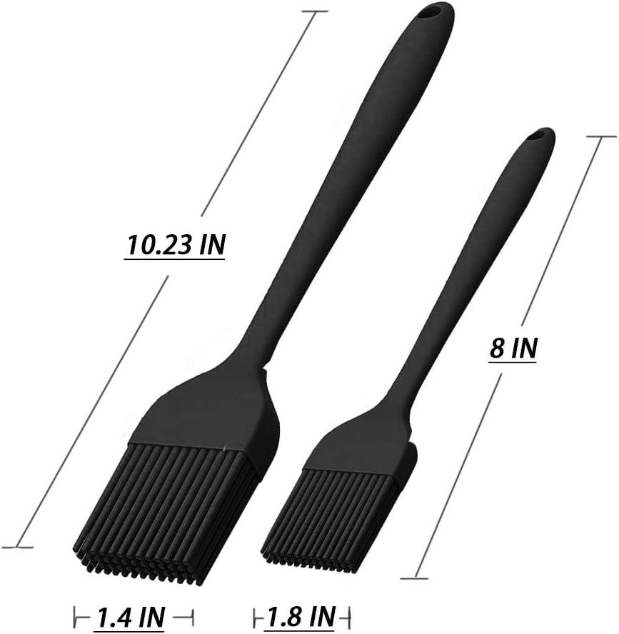 Angus & Oink Professional BBQ Basting Brush Set - Silicone & Heat Resistant