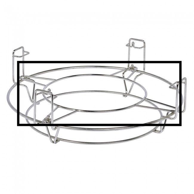 Big Joe 'X' Kamado Accessory Rack - Stainless Steel Pizza Stone Holder