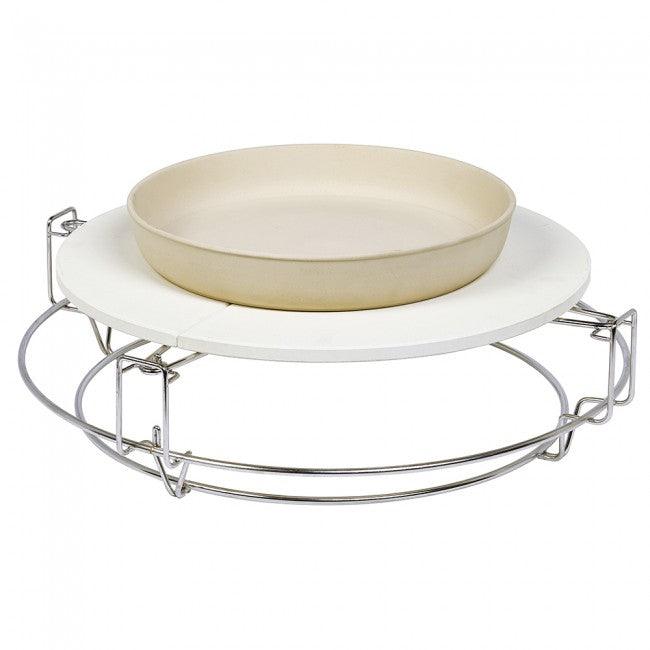 Big Joe 'X' Kamado Accessory Rack - Stainless Steel Pizza Stone Holder