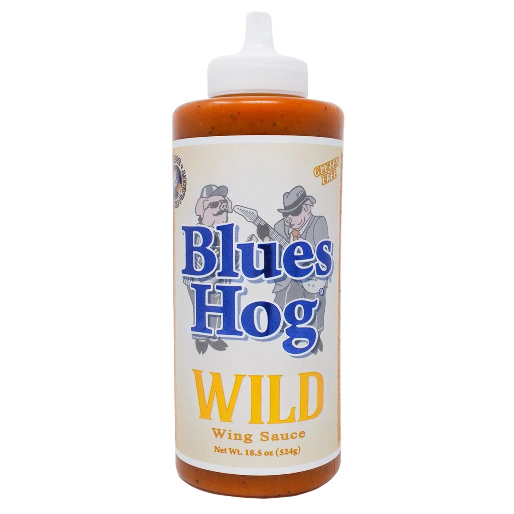Blues Hog BBQ Wild Wing Sauce - Spicy Louisiana Style BBQ Glaze & Marinade - 524g Squeeze Bottle