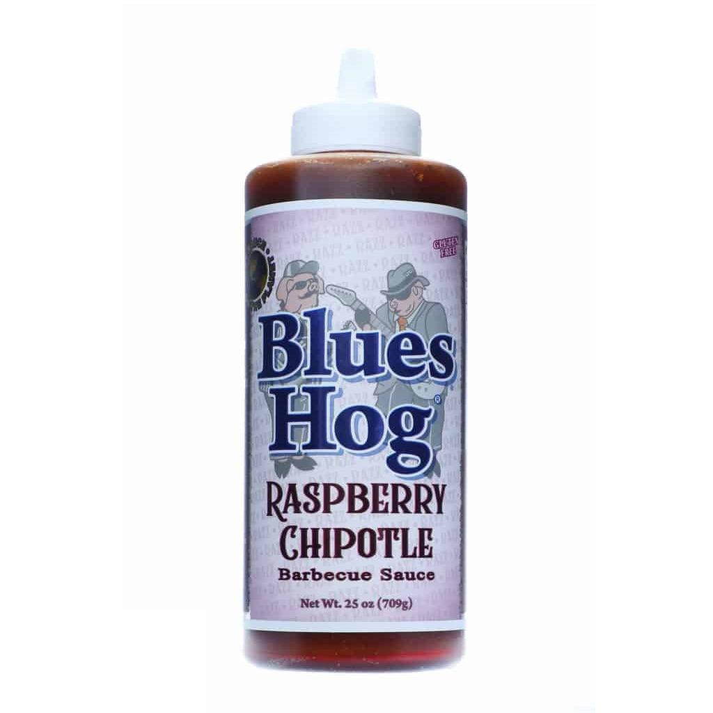 Blues Hog Raspberry Chipotle BBQ Sauce - Sweet & Spicy Glaze for Ribs, Chicken, Pork - 708g Squeeze Bottle