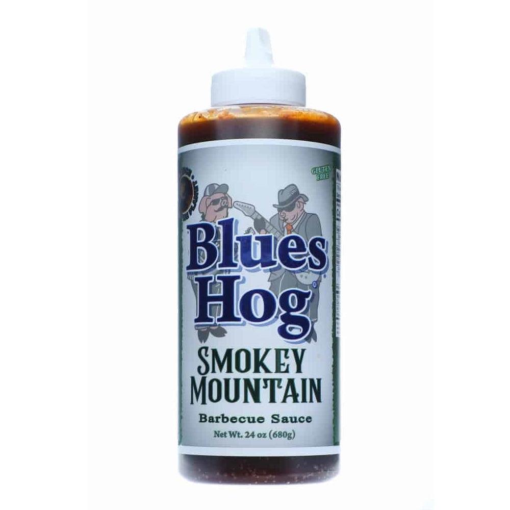 Blues Hog Smokey Mountain BBQ Sauce - 680g Squeeze Bottle - Rich Hickory Smoked Flavor for Ribs, Pork, Chicken, and Beef