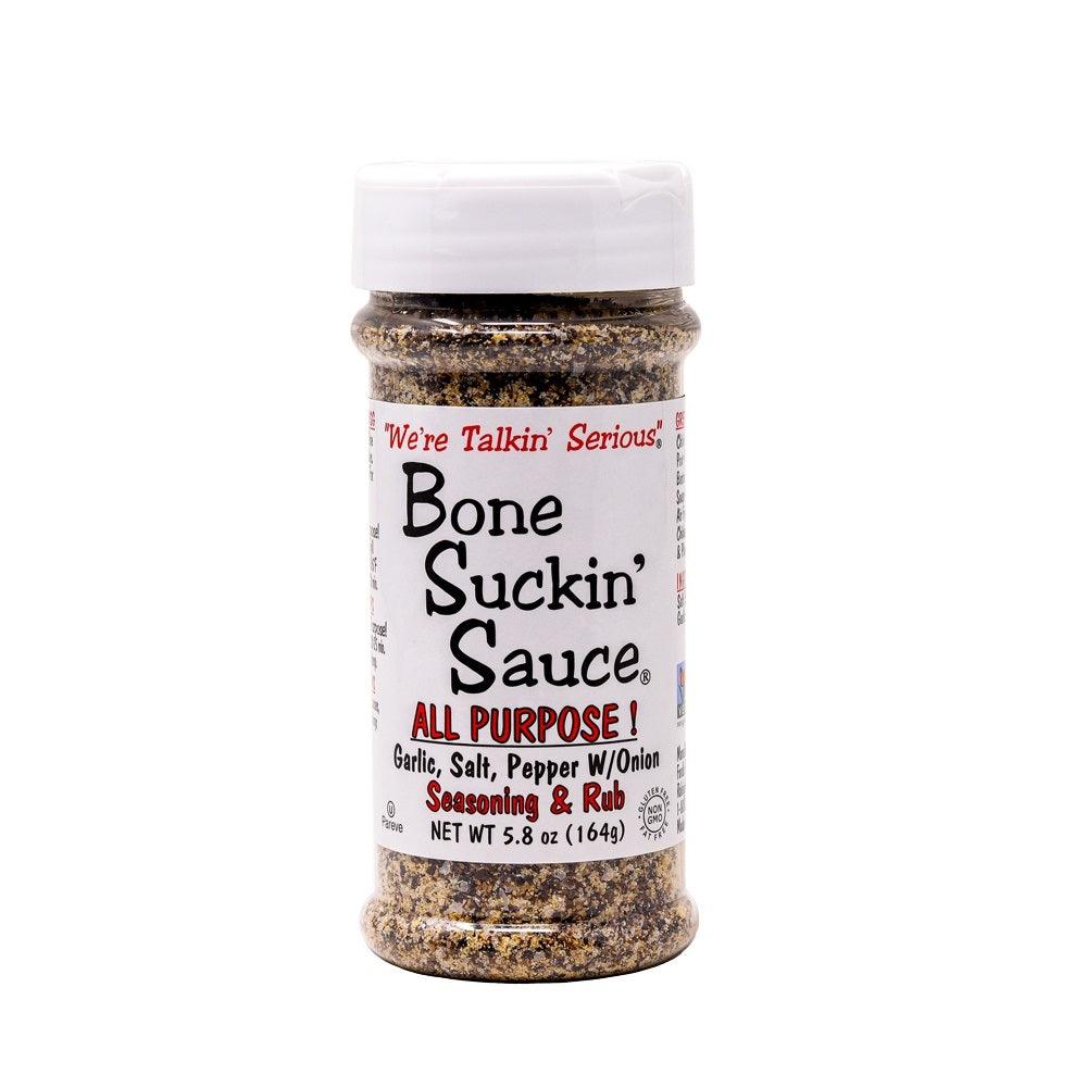 Bone Suckin' All-Purpose Seasoning & Rub - 164g - Versatile Flavor Enhancer for Meats, Plant Proteins & Vegetables