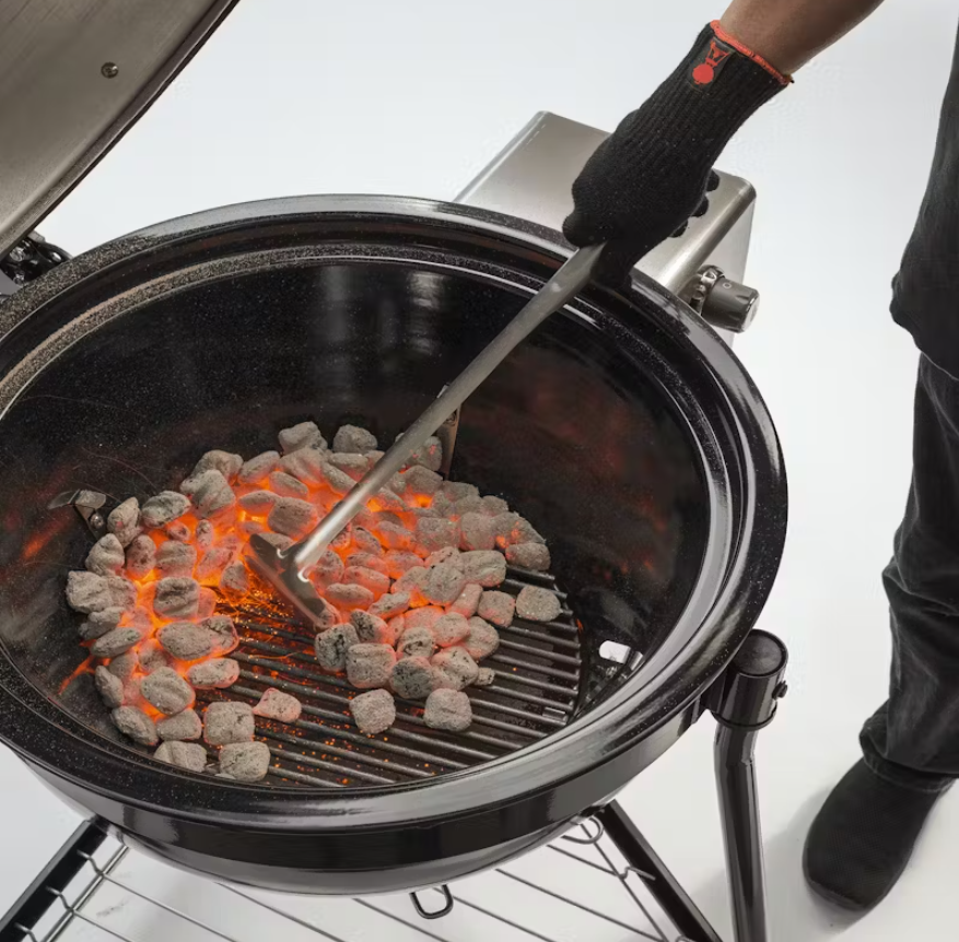 8kg Weber 100% Natural Charcoal Briquettes - Long Burn Time for Grilling