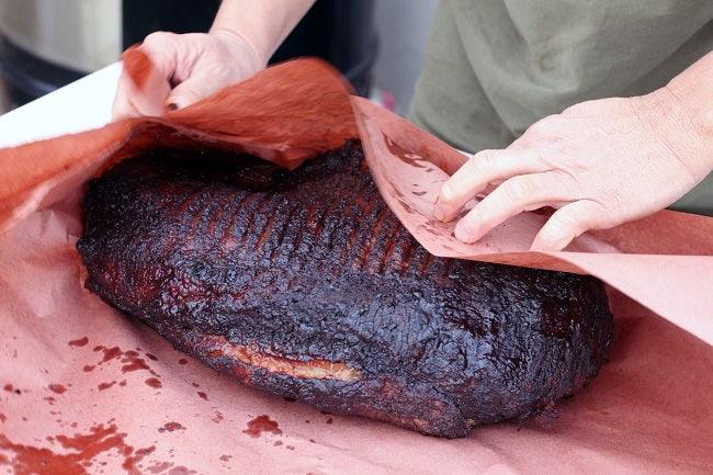 Butchers Peach Paper - 750mm Wide x 50m Roll for BBQ Brisket & Ribs