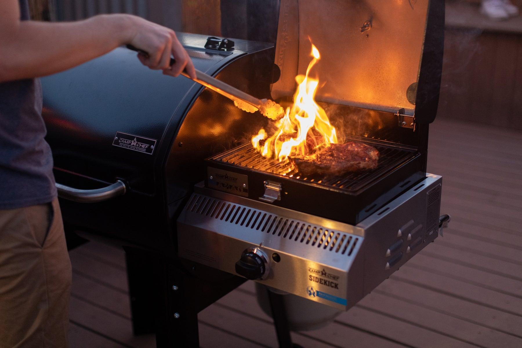 Camp Chef Deluxe Grill Box for Sidekick - Perfect for Grilling Salmon, Kebabs, and More!