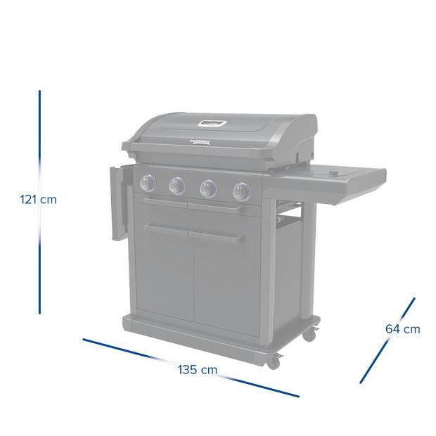 Campingaz 4 Series Onyx S Stainless Steel Gas Barbecue with Side Burner and Culinary Modular System