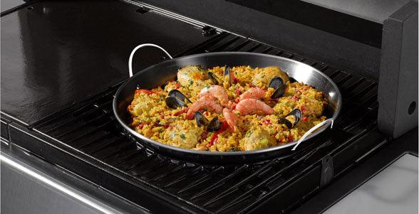 Campingaz BBQ Paella Pan - Non-Stick, Modular Cast Iron Grid Compatible