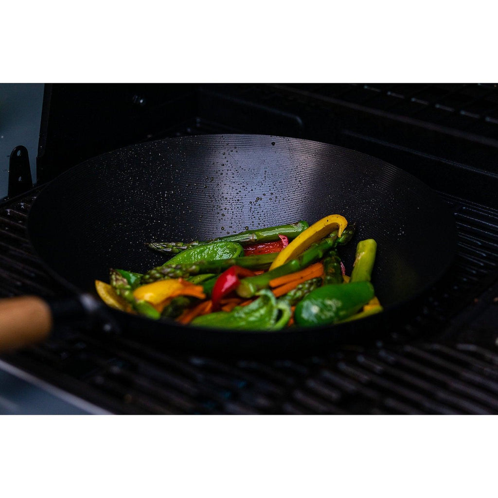 Campingaz Modular BBQ Mandarin Wok - Non-Stick Carbon Steel for Oriental Cooking