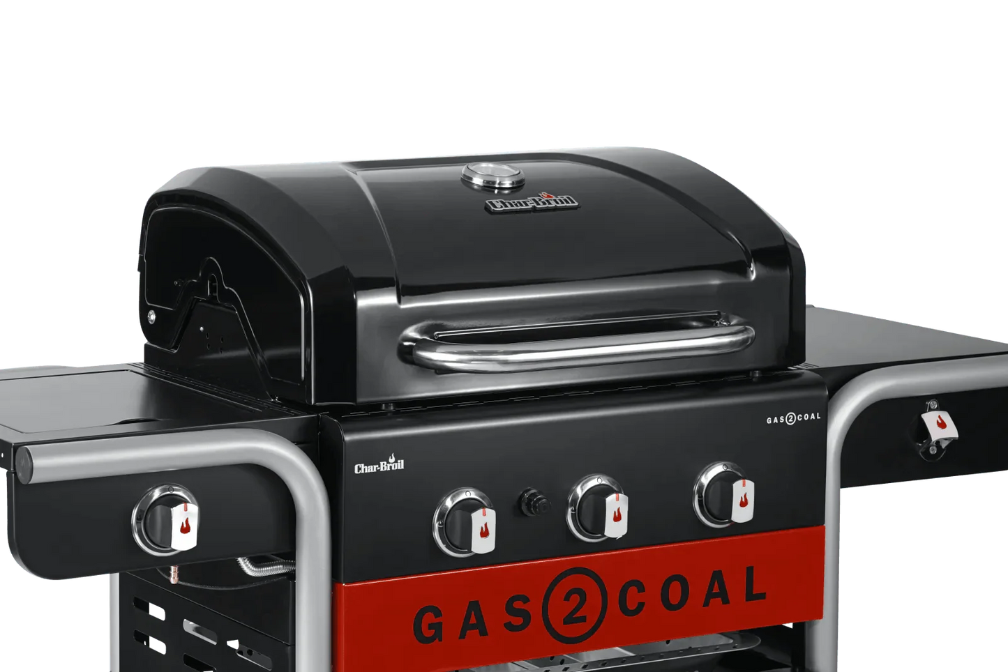 Char-Broil Gas2Coal 2.0 Hybrid BBQ: 3-Burner Grill for Versatile Gas or Charcoal Cooking