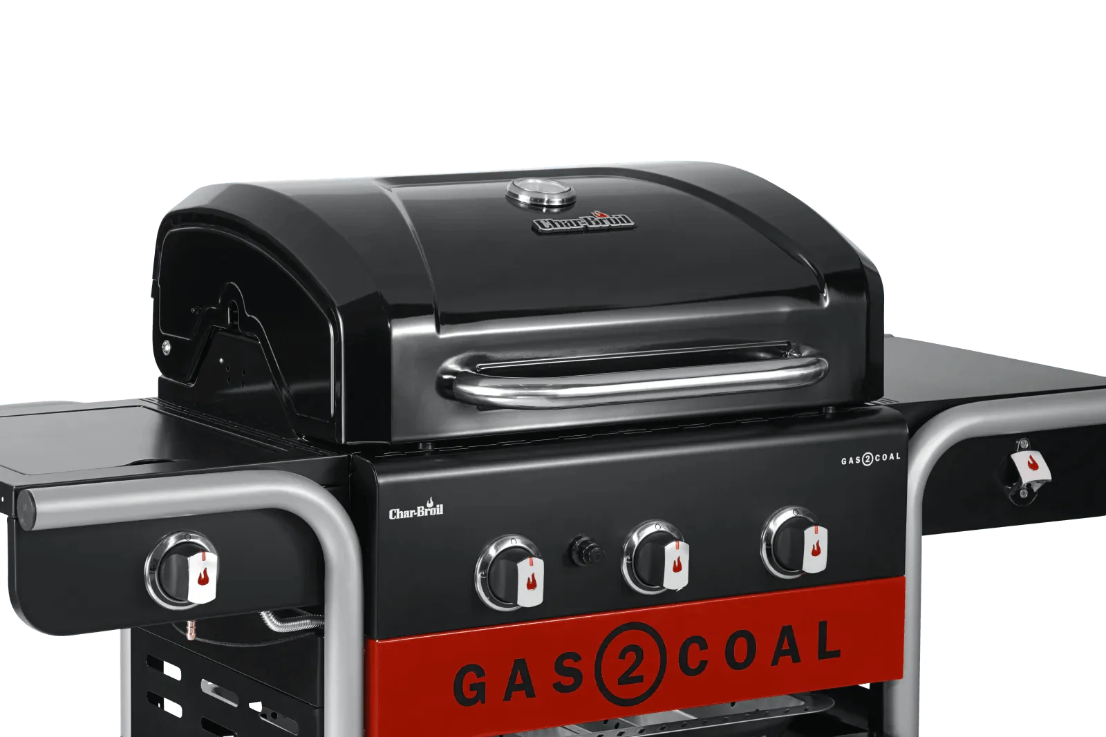 Char-Broil Gas2Coal 2.0 Hybrid BBQ: 3-Burner Grill for Versatile Gas or Charcoal Cooking