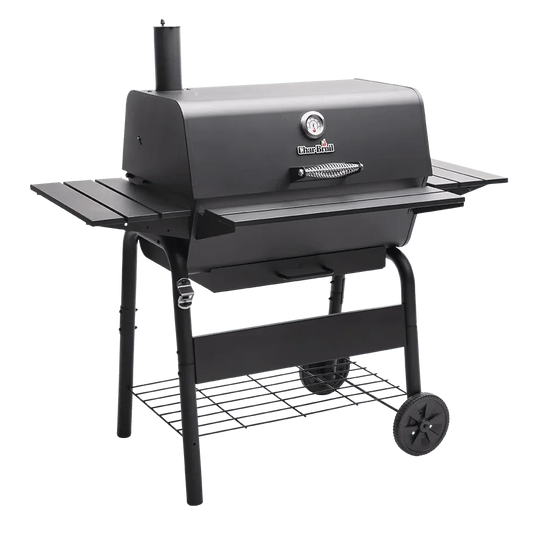 Char-Broil Fusion L Charcoal BBQ Grill - Adjustable Grate, Ash Tray, Warming Rack
