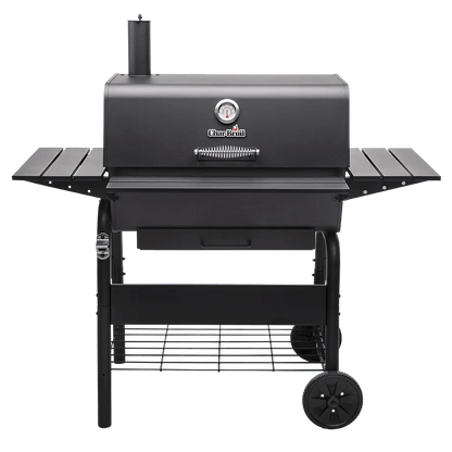 Char-Broil Fusion L Charcoal BBQ Grill - Adjustable Grate, Ash Tray, Warming Rack