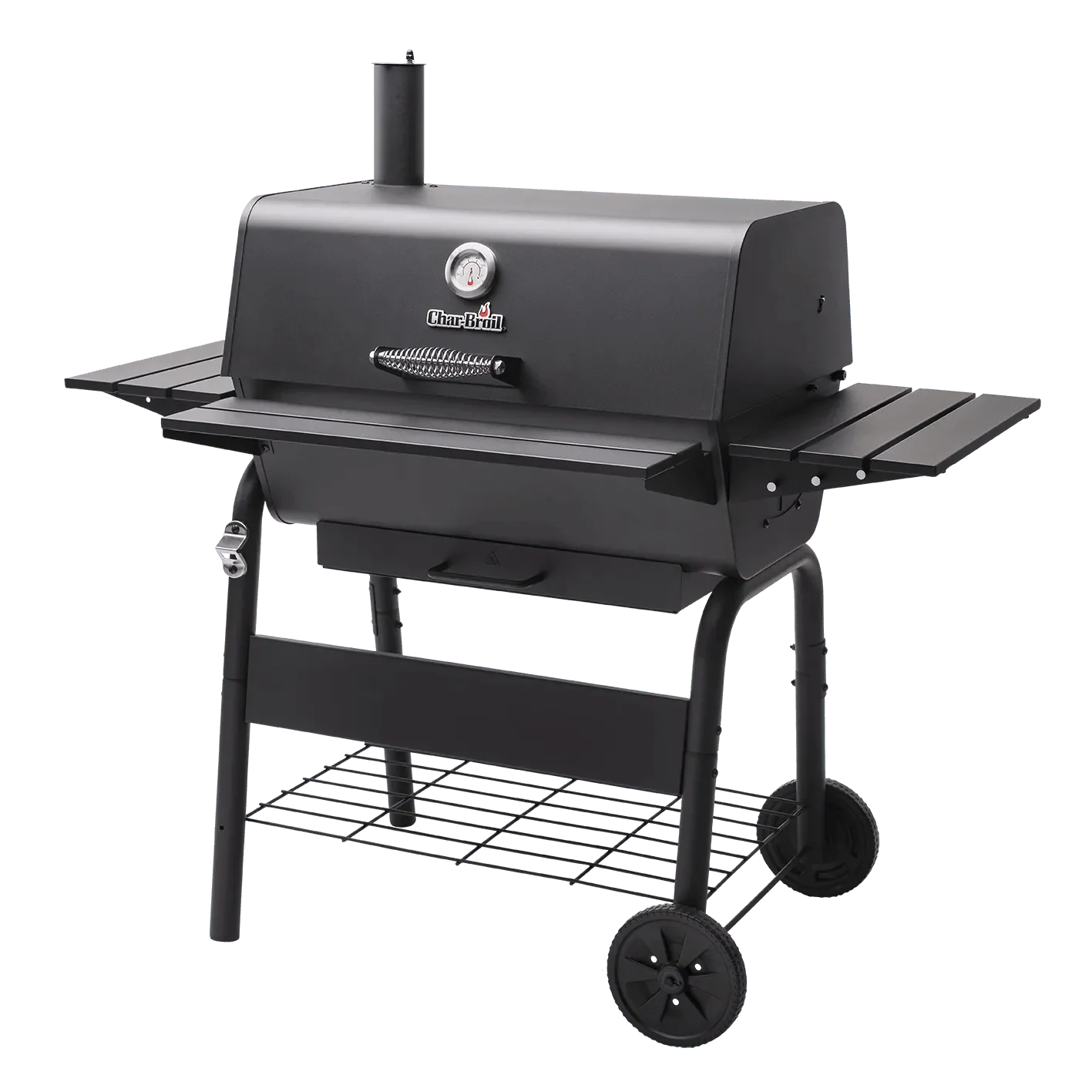 Char-Broil Fusion L Charcoal BBQ Grill - Adjustable Grate, Ash Tray, Warming Rack