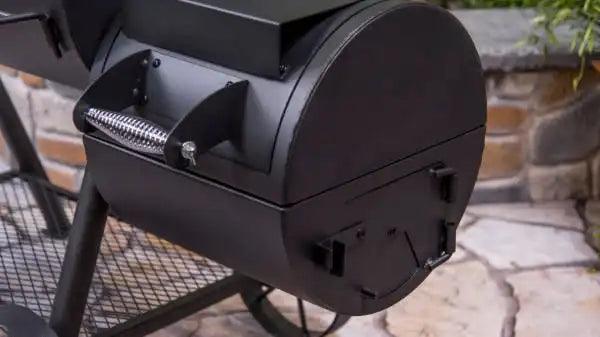 Char-Broil Oklahoma Joe's Highland Offset Smoker BBQ - Heavy-Duty Charcoal Grill with Temperature Gauge