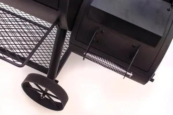 Char-Broil Oklahoma Joe's Highland Offset Smoker BBQ - Heavy-Duty Charcoal Grill with Temperature Gauge