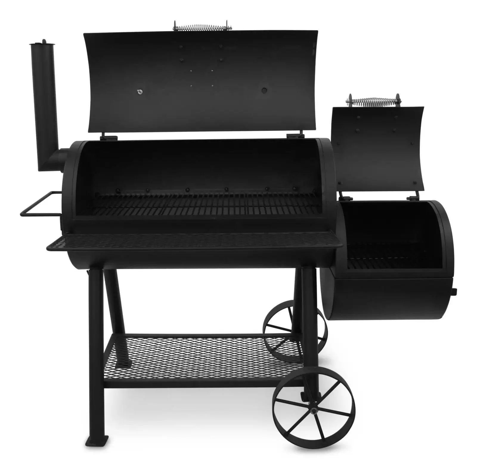Char-Broil Oklahoma Joe's Highland Offset Smoker BBQ - Heavy-Duty Charcoal Grill with Temperature Gauge