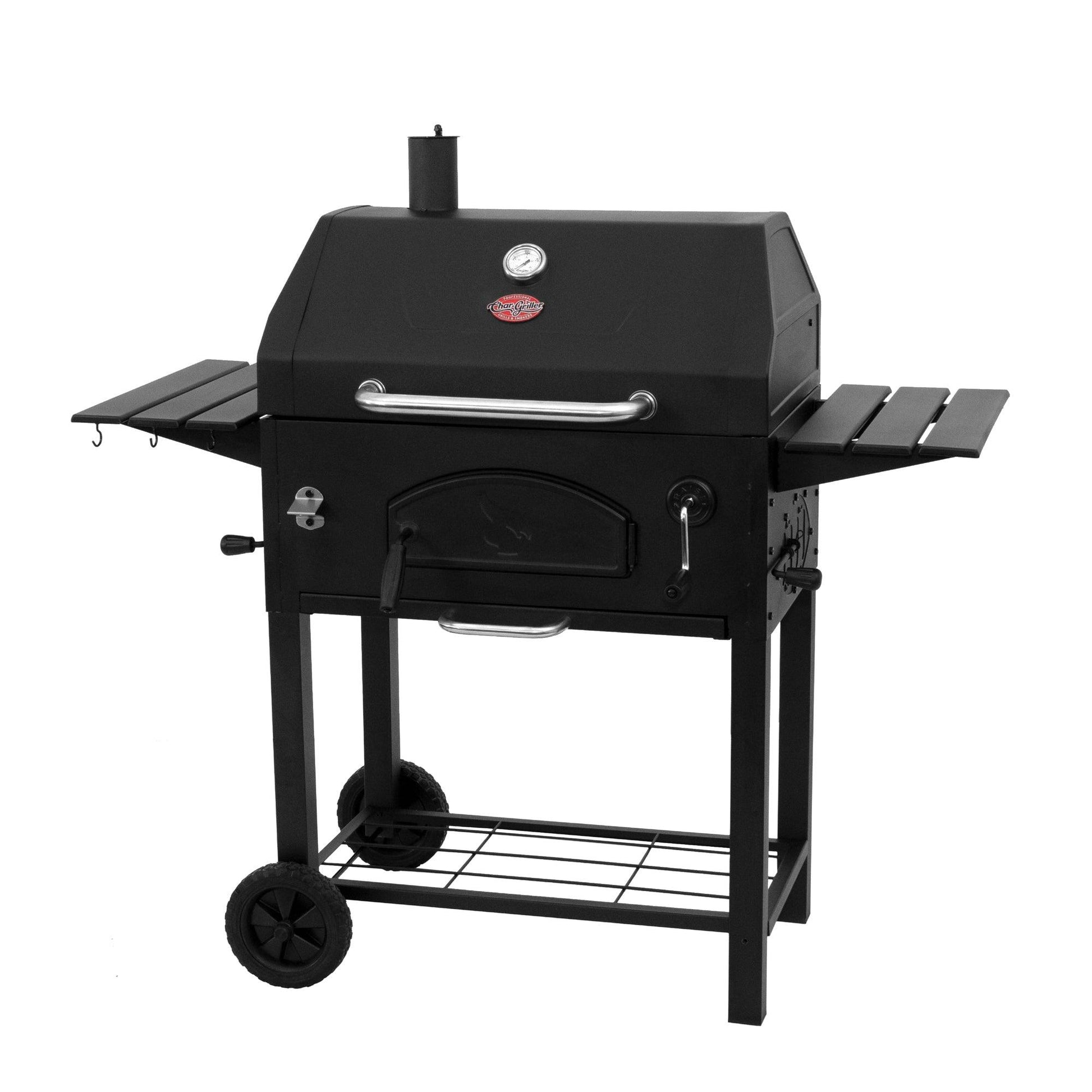 Char-Griller 30" Traditional Heavy-Duty Steel Charcoal BBQ Grill with 790 sq in Cooking Space - E2197