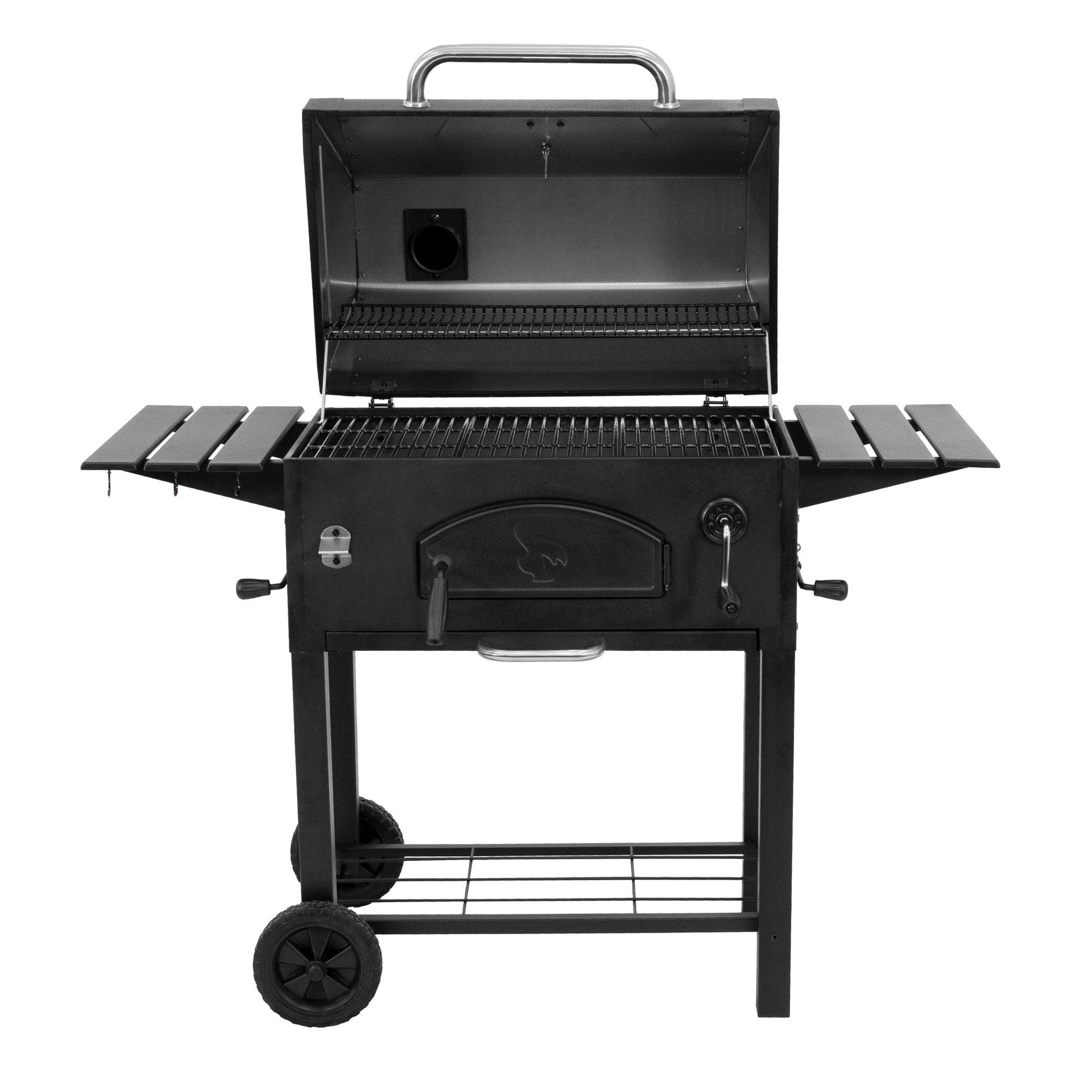 Char-Griller 30" Traditional Heavy-Duty Steel Charcoal BBQ Grill with 790 sq in Cooking Space - E2197