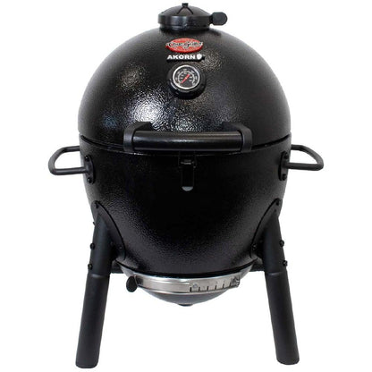 Char-Griller Black Akorn Junior Kamado Portable Charcoal BBQ Grill - Perfect for Patios and Picnics
