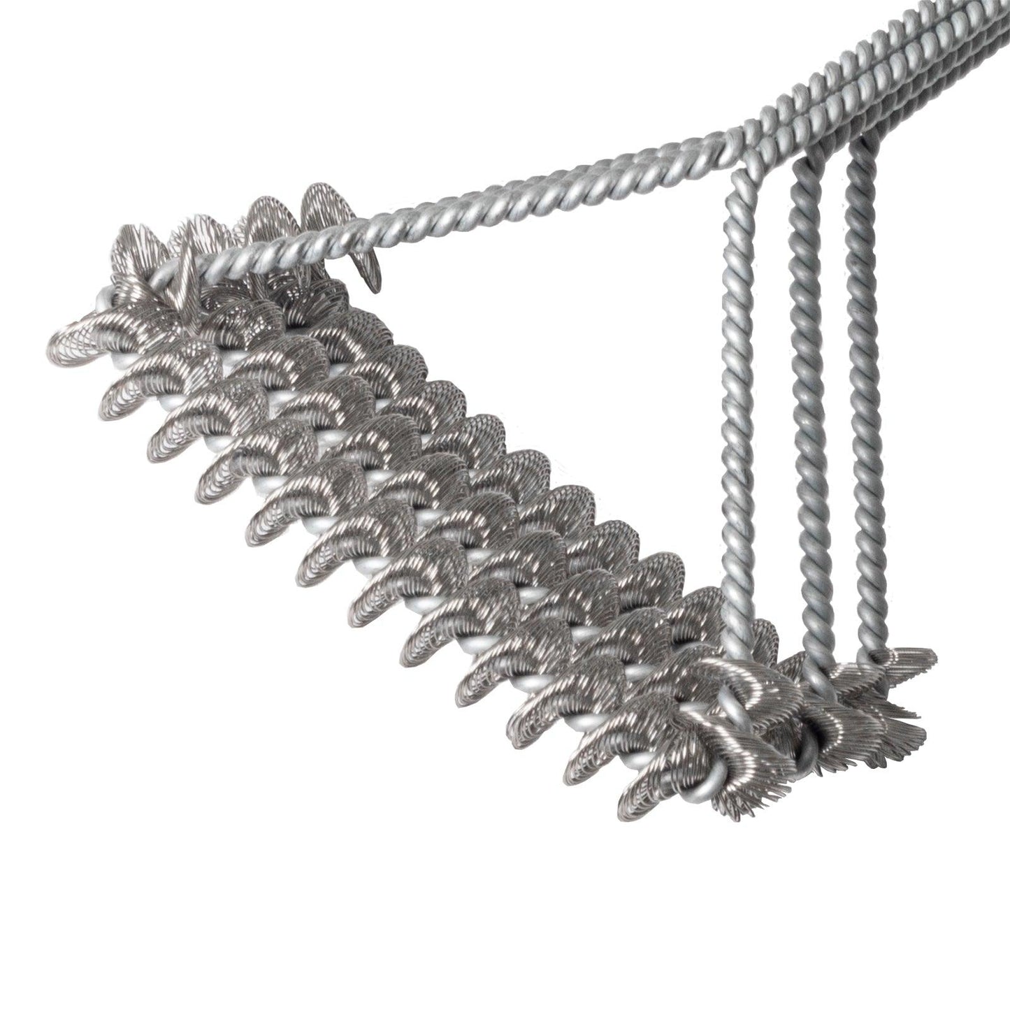 Char-Griller Ultimate Bristle-Free BBQ Grill Cleaning Brush - Stainless Steel, 3-Head Design