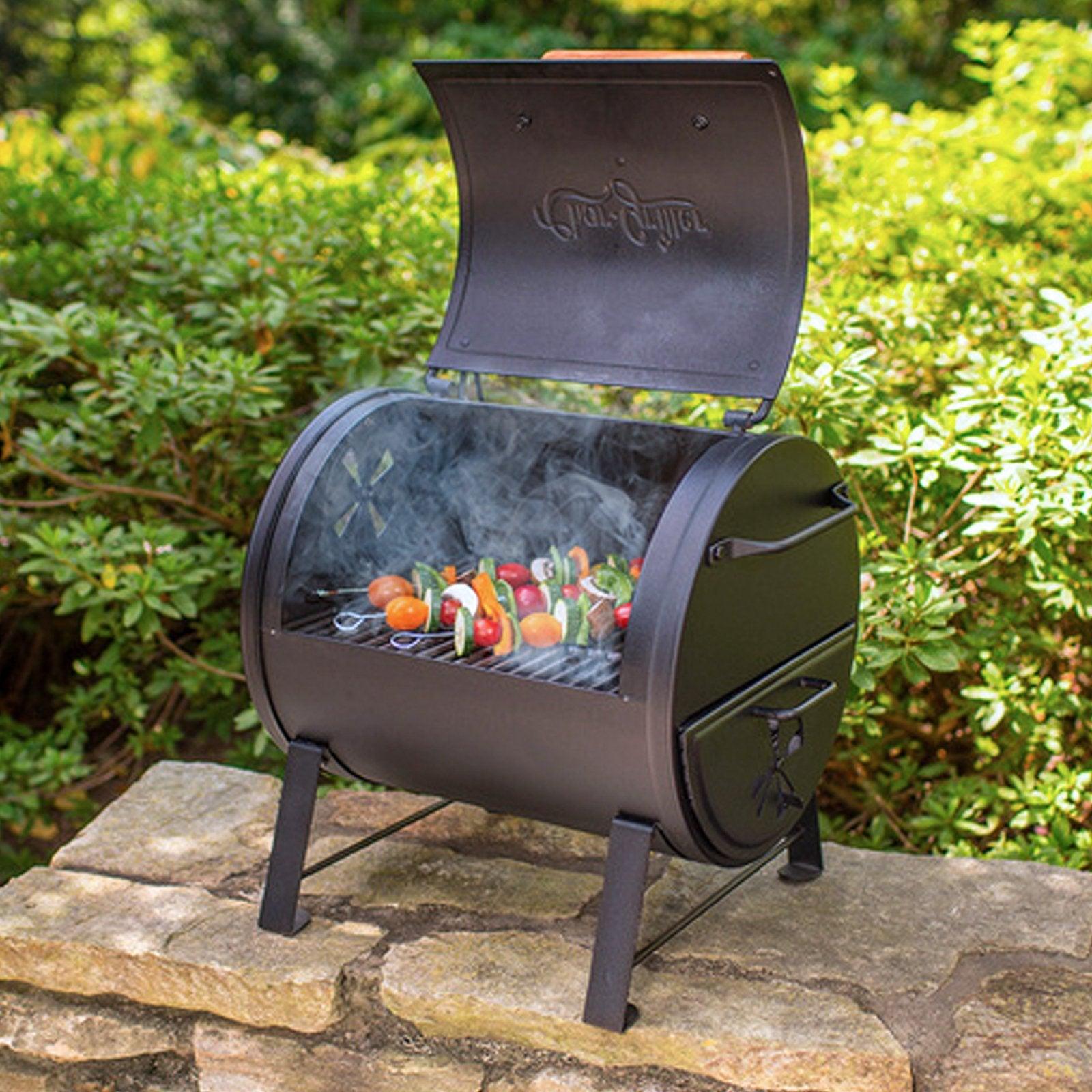 Char-Griller Table Top BBQ Grill & Smoker Side Fire Box Attachment