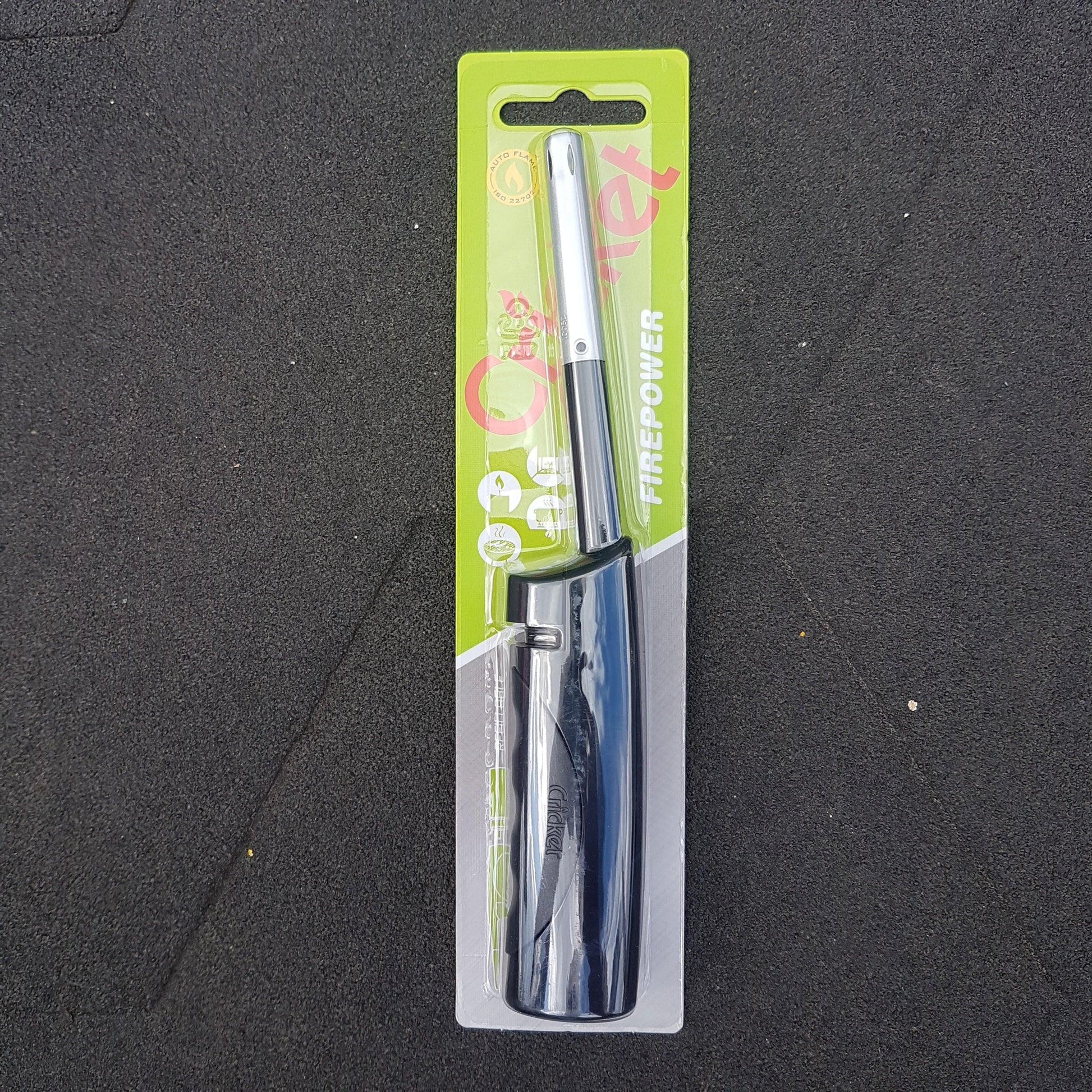 Cricket Firepower Refillable Torch Lighter - Long Reach, Safe Ignition for BBQ, Fires & Candles
