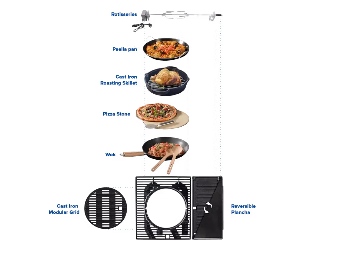 Campingaz Onyx 3-Burner Gas Barbecue with Side Burner and InstaClean® Aqua Pro