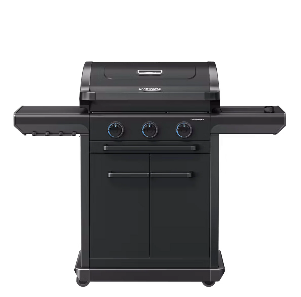 Campingaz Onyx 3-Burner Gas Barbecue with Side Burner and InstaClean® Aqua Pro