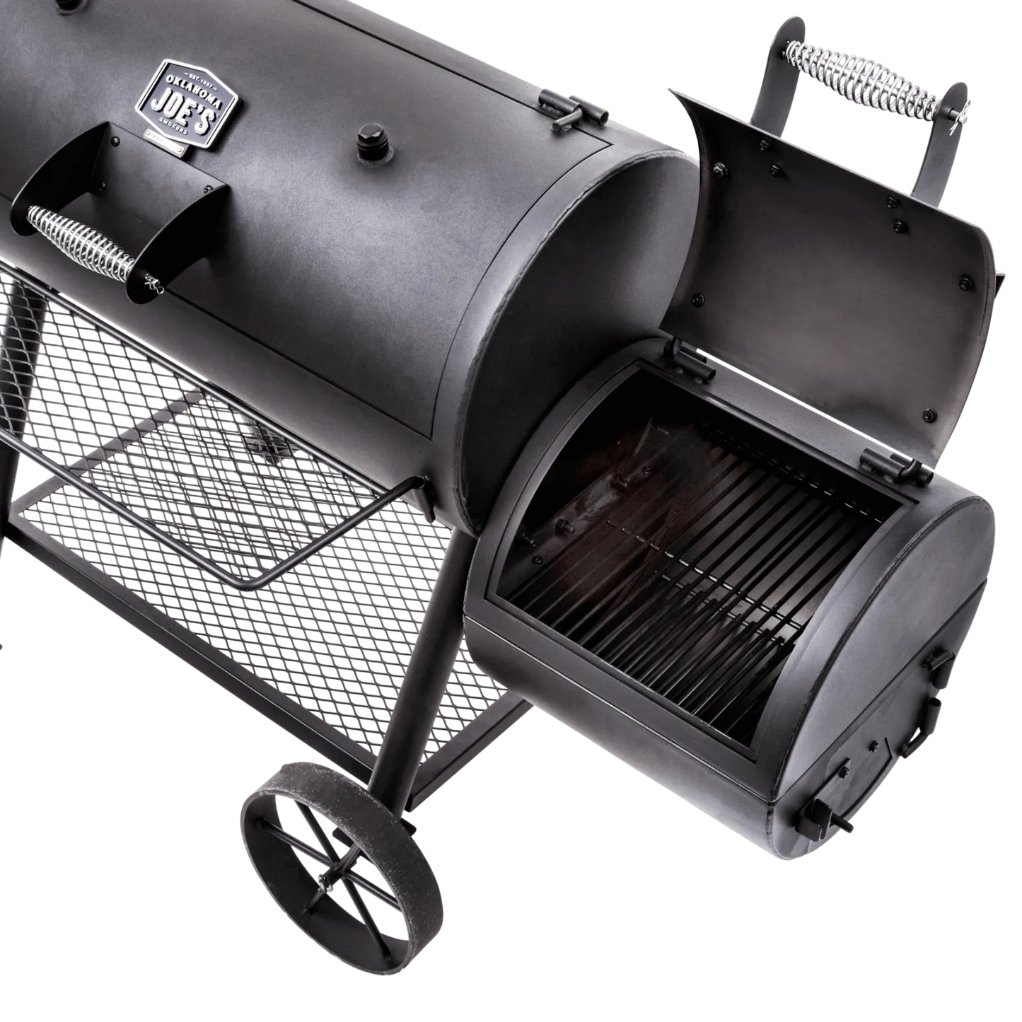 Char-Broil Oklahoma Joe's Highland Offset Smoker BBQ - Heavy-Duty Charcoal Grill with Temperature Gauge