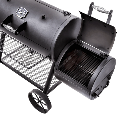 Char-Broil Oklahoma Joe's Highland Offset Smoker BBQ - Heavy-Duty Charcoal Grill with Temperature Gauge