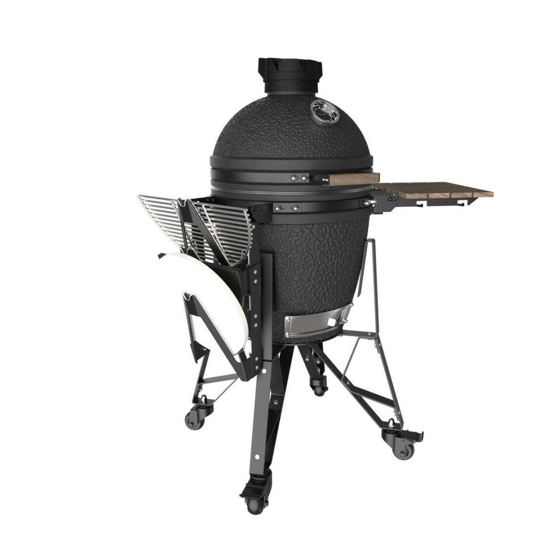 Essential 3-Tier Storage Rack for Medium Bastard Kamado BBQ Accessories - Versatile Tool & Grill Holder