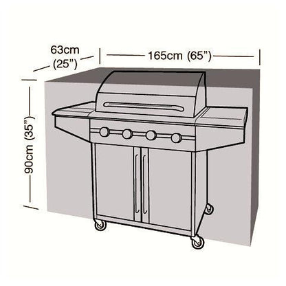 Durable Extra Large Classic Barbecue Cover - 165cm Waterproof & UV Protected