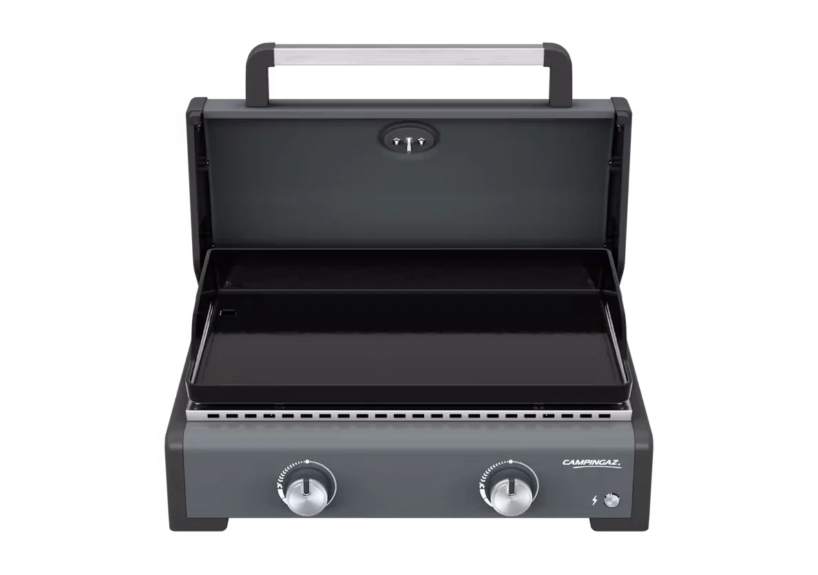 Campingaz Sigma 2 Gas Plancha Griddle with Hood - Powerful, Even Heat, Large Cooking Surface