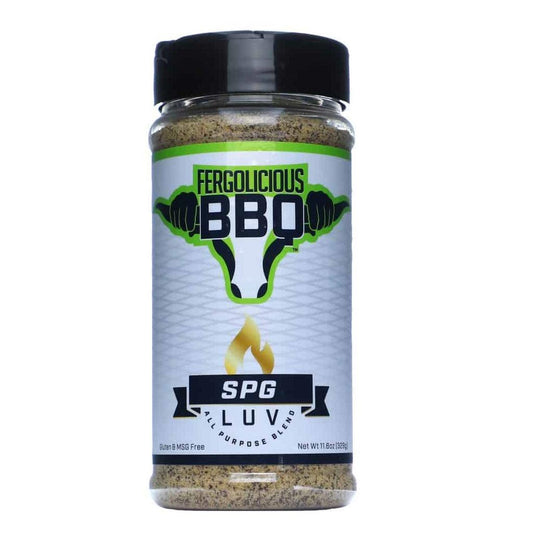 Fergolicious BBQ SPG Luv All-Purpose Rub - 328g - Kansas City Style Flavor for Beef, Pork, Poultry, and More